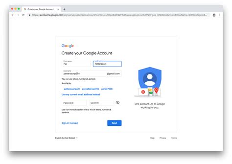 skapa gmail konto